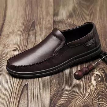 Роскошные мужские туфли, деловые, новейшие, дышащие, повседневные, мягкие, натуральная кожа, лоферы, мужские, высшего качества, нескользящие, для вождения, мужские 40