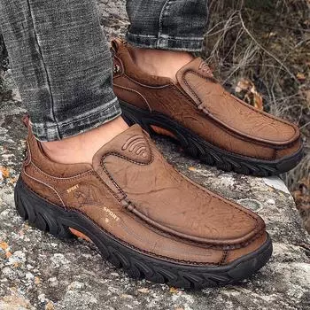 Роскошные мужские туфли из натуральной кожи, лоферы, мужская повседневная обувь, мужская обувь, качественная мужская обувь без застежек, большой размер 47 42