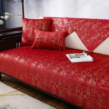 Роскошные нескользящие диванные подушки Four Seasons, универсальные утолщенные угловые чехлы для диванов для гостиной, мебельный чехол, спинка, полотенце 70x70cm 1pcs