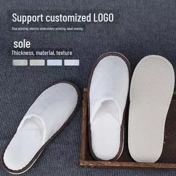 Роскошные нескользящие тапочки для отелей и спа-салонов для путешествий и домашнего использования