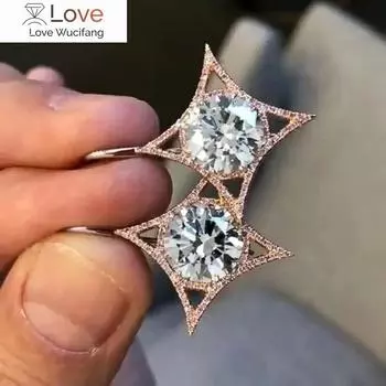 Роскошные нежные серьги-капли для женщин, розовое золото, большие круглые серьги-подвески с цирконием, модные женские украшения