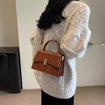 Роскошные новые сумки через плечо из искусственной кожи, женские сумки, модные высококачественные сумки через плечо с клапаном в стиле ретро, квадратные сумки-мессенджеры