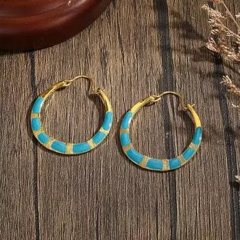 Роскошные новые женские серьги круглые модные креативные женские серьги золотой