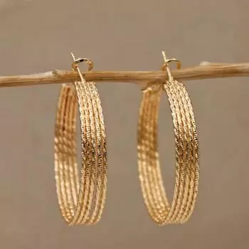 Роскошные новые женские серьги, круглые модные креативные женские серьги золотой