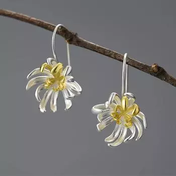 Роскошные новые женские серьги Ретро модные креативные женские серьги серебряный