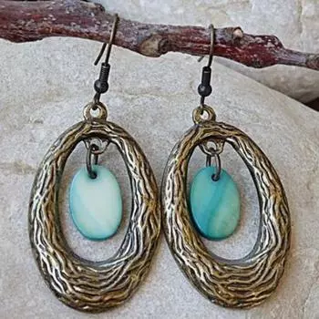 Роскошные новые женские серьги Ретро модные креативные женские серьги серебряный