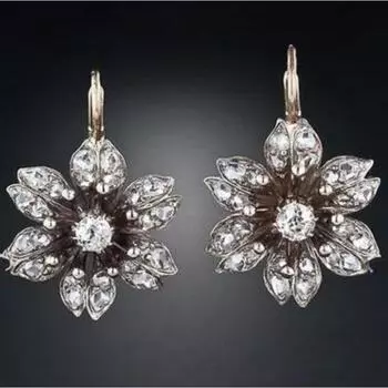 Роскошные новые женские серьги Ретро модные креативные женские серьги серебряный