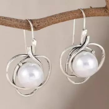 Роскошные новые женские серьги Ретро модные креативные женские серьги серебряный