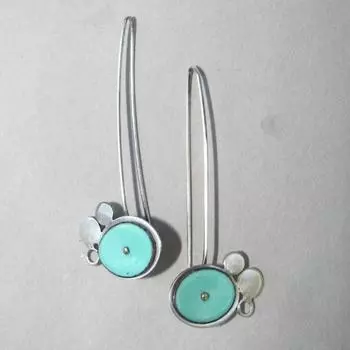 Роскошные новые женские серьги Ретро модные креативные женские серьги серебряный