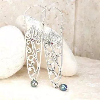 Роскошные новые женские серьги Ретро модные креативные женские серьги серебряный