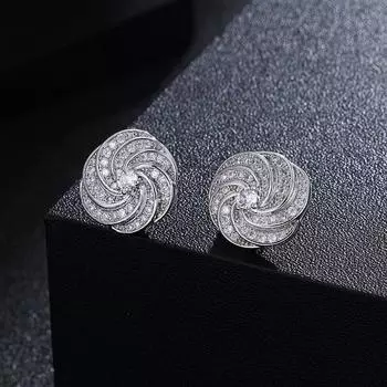 Роскошные новые женские серьги Ретро модные креативные женские серьги серебряный
