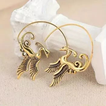 Роскошные новые женские серьги Ретро модные креативные женские серьги серебряный