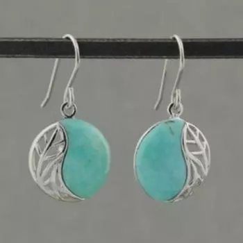 Роскошные новые женские серьги Ретро модные креативные женские серьги серебряный