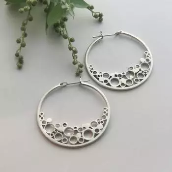 Роскошные новые женские серьги Ретро модные креативные женские серьги серебряный