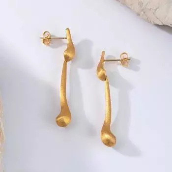 Роскошные новые женские серьги Ретро модные креативные женские серьги золотой