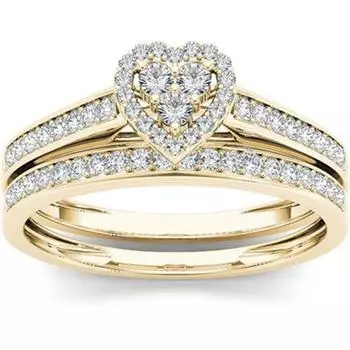 Роскошные обручальные кольца для влюбленных, геометрические кольца с кубическим цирконием класса ААА для пар, женщин и мужчин 9