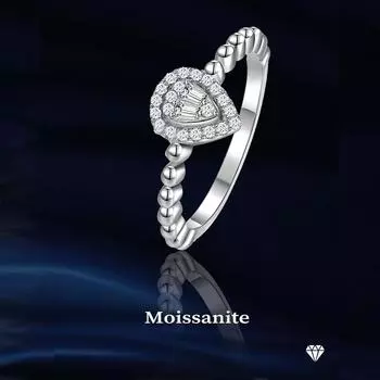 Роскошные одиночные серые кристаллы в форме груши большие кольца для женщин преувеличенные модные украшения 5 белый