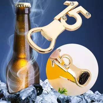 Роскошные однотонные украшения, портативные подарки на день рождения, свадьбу, открывалка для бутылок пива, товары для вечеринок, открывалка для бутылок