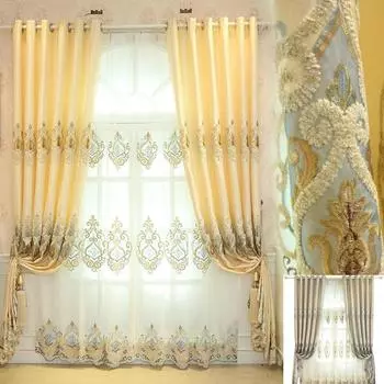 Роскошные плотные шторы для спальни, гостиной, кухни, роскошные современные шторы, домашний декор, прозрачные шторы с вышивкой для окон
