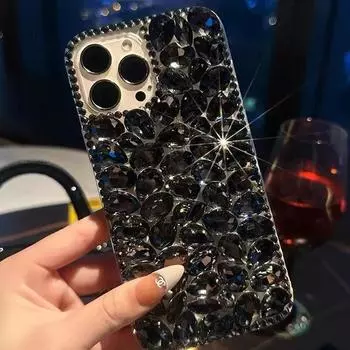 Роскошные полные стразы подходят для Apple 15promax, чехол для мобильного телефона 14Pro с бриллиантами 16plus All-inclusive 13 Flash Xsmax. ip16