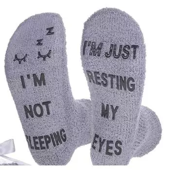 Роскошные пушистые винные носки в подарочной упаковке в виде кекса Женские зимние пушистые плюшевые носки-тапочки до щиколотки Забавный аксессуар Подарок для жены One Size