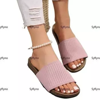 Роскошные ретро-сандалии, женские тапочки на плоской подошве, нескользящие тапочки с открытым носком, женская пляжная обувь, размер 35-43 35 чёрный