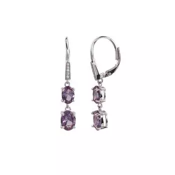 Роскошные серьги-подвески из стерлингового серебра 925 пробы с меняющим цвет александритом нано, изящные украшения для женщин, подарки на помолвку M