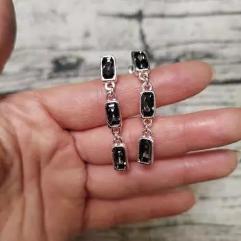 Роскошные серьги с бахромой из кристаллов, ювелирные изделия для леди, легкие, роскошные аксессуары