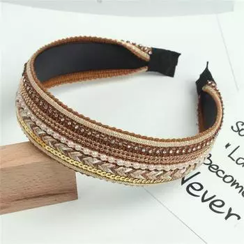 Роскошные широкие обручи для волос для женщин, винтажная мягкая эластичная тканевая повязка на голову, модная повязка для волос для девочек, головной убор, аксессуары для волос