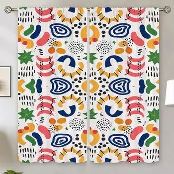 Роскошные шторы с художественным узором для гостиной на распродаже. Домашний декор. Плотные подхваты для штор. Готовые шторы. Дешевые оттенки. W50xH70cmx2pcs-CL