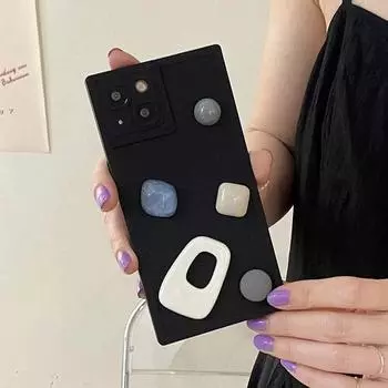 Роскошные силиконовые мягкие задние чехлы с 3D камнями для iPhone 14 13 12 11 XS Pro Max Plus Mini X XS XR, противоударный квадратный чехол для телефона, новый iPhone 14 Pro Max