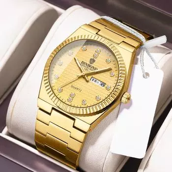 Роскошные спортивные мужские наручные часы военные кварцевые часы для мужчин 30 м водонепроницаемые светящиеся часы с датой из нержавеющей стали мужские часы