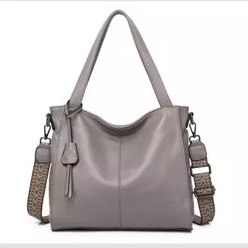 Роскошные сумки из натуральной кожи для женщин, сумки через плечо, женская сумка-мессенджер, модная сумка-тоут чёрный