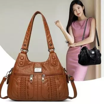 Роскошные сумки женские сумки дизайнерские сумки через плечо большой емкости женские сумки через плечо модные брендовые женские кожаные сумки-мессенджеры серый