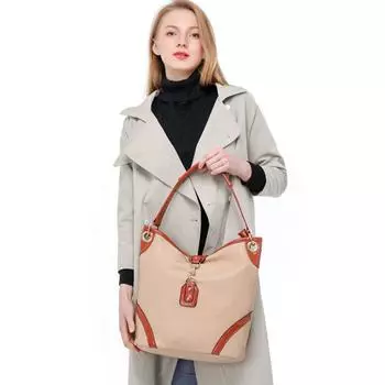 Роскошные сумки, женские сумки, дизайнерские сумки из искусственной кожи с верхней ручкой для женщин, сумка-мессенджер, женские повседневные сумки на плечо 2024 бежевый