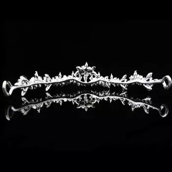 Роскошные свадебные украшения, блестящие стразы, милый цветок, корона, ожерелье, серьги, комплект