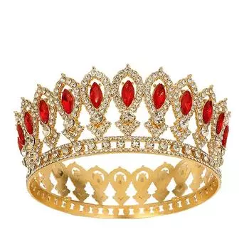 Роскошные свадебные украшения, свадебная тиара из сплава, корона принцессы на день рождения, круглая корона, повязка на голову, аксессуары для волос
