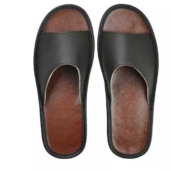 Роскошные тапочки из натуральной кожи, кожаные тапочки ручной работы для женщин и мужчин, домашние тапочки без шнуровки, мягкие удобные домашние туфли для спальни 24 оранжевый