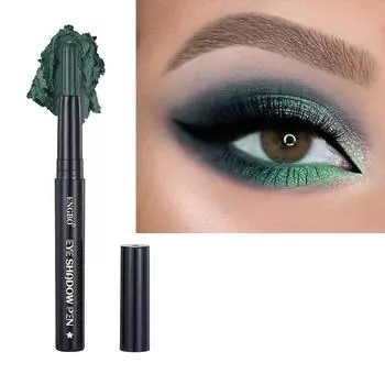 Роскошные тени для век в форме карандаша с мерцающим и матовым финишем, легко скользящие, стойкие, водостойкие, натуральные, черные, синие, зеленые тона 01