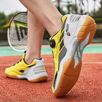 Роскошные туфли для бадминтона, мужские кроссовки для бадминтона, удобные теннисные туфли, противоскользящие теннисные кроссовки, мужские 36