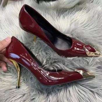 Роскошные туфли-лодочки с острым носком и принтом, женские сексуальные туфли для вечеринок со стразами, элегантные офисные туфли на шпильках, дизайнерские туфли на высоком каблуке 35