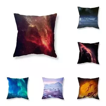 Роскошные украшения для дома наволочка звездное небо Аврора пейзаж наволочка для гостиной диван автомобиль наволочка 40x40cm