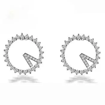 Роскошные уникальные серьги женские украшения подарок на день святого валентина женские аксессуары для вечеринок и свадеб часы серьги ювелирные изделия copper