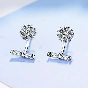 Роскошные уникальные серьги женские украшения подарок на день святого валентина женские аксессуары для вечеринок и свадеб циркониевые серьги женские серьги с подвесками на спину Copper