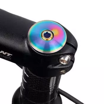 Роскошные винты для гарнитуры, верхняя крышка, крышка из титанового сплава, крышка чаши для горных велосипедов, винт, аксессуары для велоспорта разноцветный