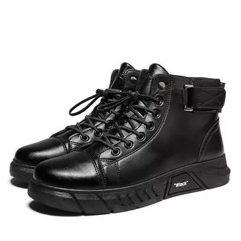 Роскошные высококачественные высокие ботинки Martin Boots Non-Slip Tooling Boots Motorcycle Boots Trend Retro Lace-Up Men S Shoes 44