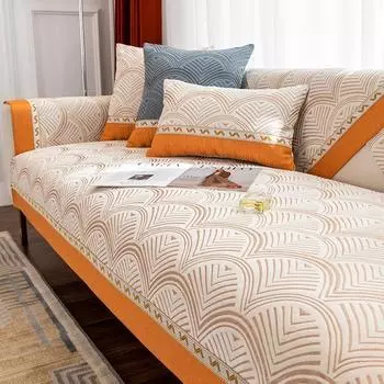 Роскошные жаккардовые подушки для дивана в гостиную, высококачественные современные нескользящие подушки для сидений, универсальные чехлы для полотенец на подлокотники Four Seasons 70x70