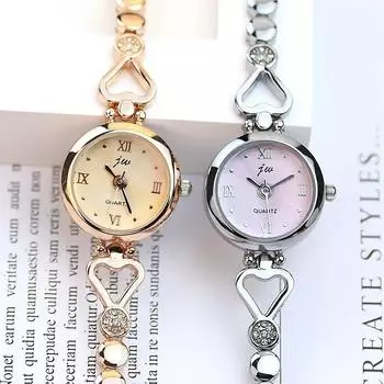 Роскошные женские часы, простые кварцевые наручные часы, часы с маленьким циферблатом, браслет, женские часы, подарок для девочек, часы золотой