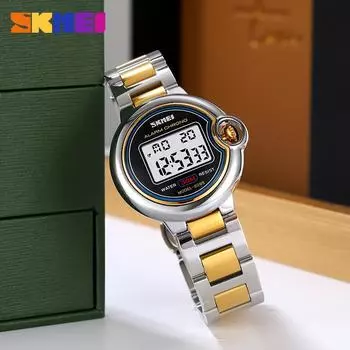 Роскошные женские часы с маленьким циферблатом, цифровые часы-хронограф с календарем, водонепроницаемые женские наручные часы Montre Femme серебряный