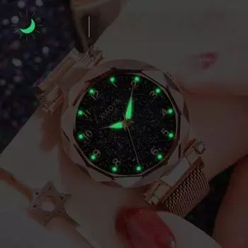 Роскошные женские наручные часы Perferminta с магнитной отделкой